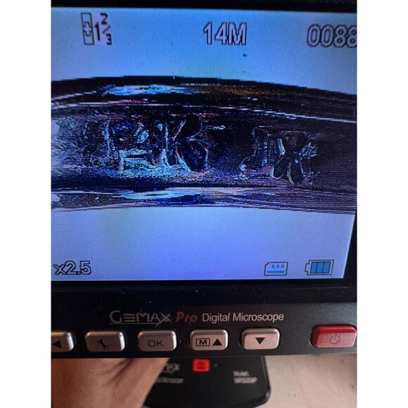 Estate 14k White Gold Channel Set Diamond Hoop Earrings, Small Size Hinged Snap - Picture 14 of 15